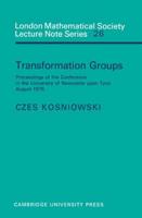 Transformation Groups