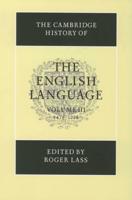 The Cambridge History of the English Language. Vol. 3 1476-1776