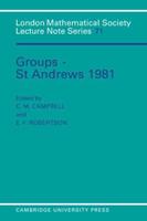 Groups _ St. Andrews 1981
