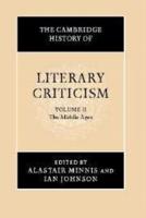 The Cambridge History of Literary Criticism. Vol. 2 Middle Ages