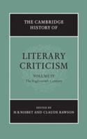 The Cambridge History of Literary Criticism. Vol. 4 Eighteenth Century