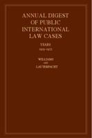 Annual Digest of Public International Law Cases 1919-1922. International Law Reports