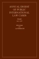 Annual Digest of Public International Law Cases 1925-1926. International Law Reports