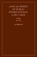 Annual Digest of Public International Law Cases 1933-1934. International Law Reports