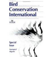 Bird Conservation International Special Issue: Neotropical Migrants