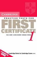 Cambridge Practice Tests for First Certificate 1 Audio Cassette Set (2 Cassettes)