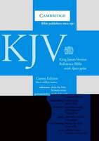 KJV Standard Reference Edition With Apocrypha Black Calfskin Leather CD257A