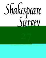 Shakespeare Survey. Vol. 27 Shakespeare's Early Tragedies