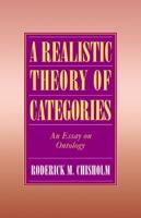 A Realistic Theory of Categories: An Essay on Ontology