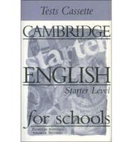 Cambridge English for Schools Starter Tests Audio Cassette