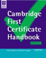 Cambridge First Certificate Handbook Self-Study Pack