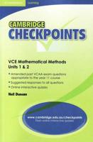 Cambridge Checkpoints VCE Mathematical Methods Units 1 and 2