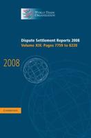 Dispute Settlement Reports 2008. Vol. 19 Pages 7723-8220