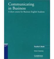 Communicating in Business. Teacher's Book