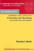 Cambridge First Certificate Listening and Speaking. Teacher's Book
