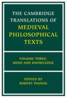 The Cambridge Translations of Medieval Philosophical             Texts