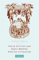 Psalm Culture and Early Modern English Literature