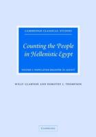 Counting the People in Hellenistic Egypt. Vol. 1 Population Registers (P. Count)