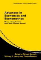 Advances in Economics and Econometrics Vol 1