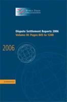 Dispute Settlement Reports 2006. Vol. 3 Pages 845-1248