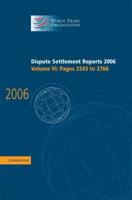 Dispute Settlement Reports 2006. Vol. 6 Pages 2245-2768