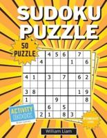 Intermediate level sudoku puzzle for adults   50 pages of brain games for adults