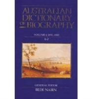 Australian Dictionary of Biography V. 6; 1851-90, R-Z