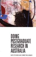Doing Postgraduate Research in Australia