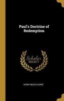 Paul's Doctrine of Redemption