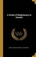 A Study of Illegitimacy in Ontario