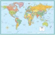 World Deluxe Laminated Wall Map