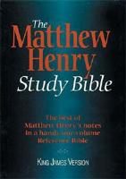 The Matthew Henry Study Bible Mh50