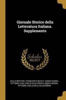 Giornale Storico Della Letteratura Italiana. Supplemento