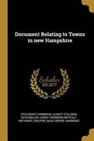 Document Relating to Towns in New Hampshire