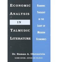 Economic Analysis in Talmudic Literature