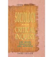 Sociology and Critical Inquiry