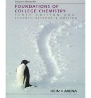 Solutions Manual for Foundations of College Chemistry, 10th Edition and 7th Alternative Edition
