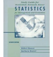Study Guide Fo Statistics for Management and Economics