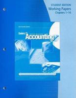Century 21 Accounting Working Papers Chapters 1-16