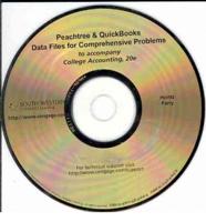 Peachtree & QuickBooks Data Files for Comprehensive Problems CD-ROM for Gwa