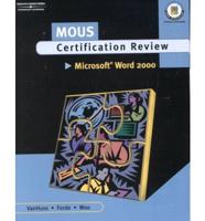 MOUS Certification Review, Microsoft( Word 2000