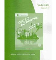 Study Guide With Working Papers, Chapters 16-27 for College Accounting