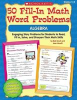 50 Fill-In Math Word Problems Algebra