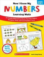 Now I Know My Numbers Learning Mats, Grades PreK-1