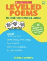Leveled Poems for Small-Group Reading Lessons