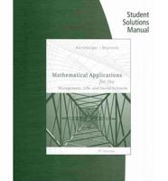 Student Solutions Manual for Harshbarger/Reynolds' Mathematical Application