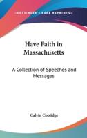 Have Faith in Massachusetts