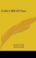 Cobb's Bill Of Fare