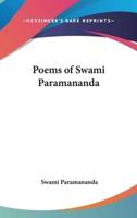 Poems of Swami Paramananda