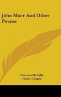 John Marr And Other Poems